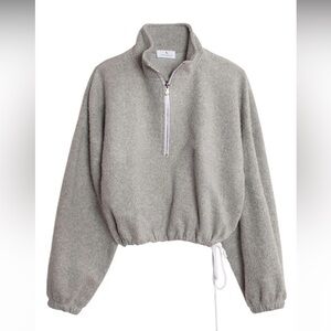 GIL RODRIGUEZ | Diana Sherpa Half Zip in Heather Grey